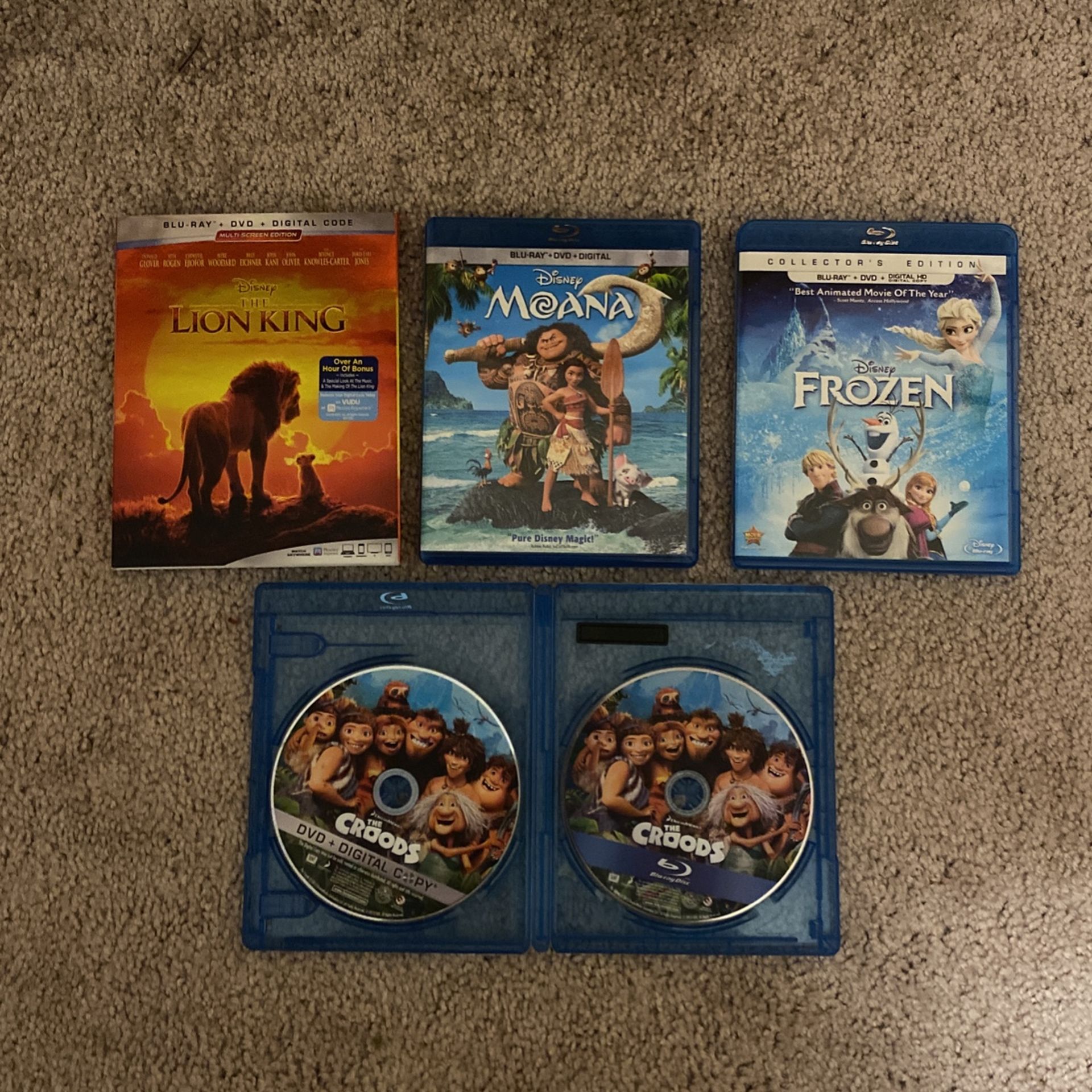 4 Blue ray Kids Movies