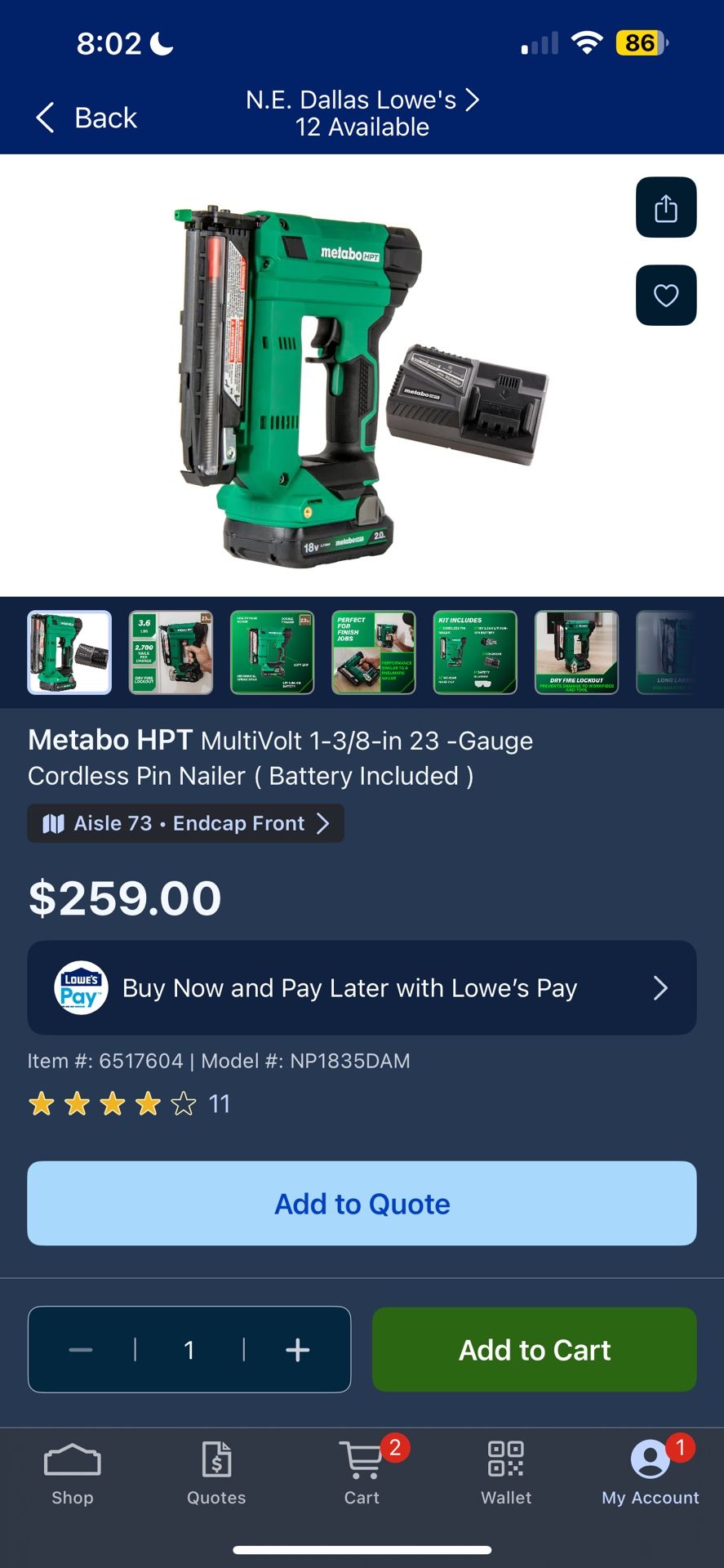🔩 Metabo HPT 23-Gauge Cordless Pin Nailer Kit – BRAND NEW! 🔩