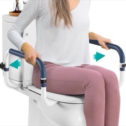New PELEGON Toilet Safety Rails (250lb) - Adjustable Toilet Safety Rails, Toilet