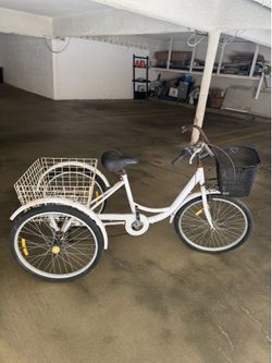 Schwinn Adult 3-Wheel Beach Cruiser Tricycle with Large Cargo Basket – $200 OBO