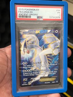 2015 POKEMON TCG  XY ANCIENT ORIGINS 94 FULL ART holo ultra rare LUGIA EX PSA 1