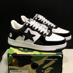 Bape Sta Low-Top Fashion Sneakers