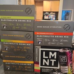 LMNT Electrolyte Drink MIX And 8 Pack Cans
