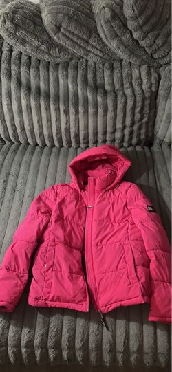 Tommy Hilfiger Pink Puffer Jacket with Hood