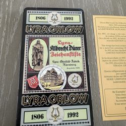LYRA ORLOW Limited Edition 1992 Colored Pencil Set – Germany – Metal Tin 