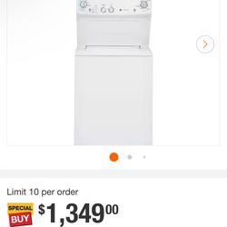 New GE ELECTRIC ⚡️ WASHER AND DRYER 220v  3.8 cu. ft. Washer 5.9 cu. ft. Electric Dryer Combo in White Lavadora Y Secadora 