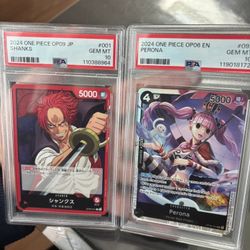 One Piece Graded 10 Cards