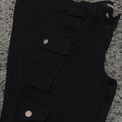 Black Cargo Jeans