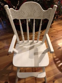 Antique Handpainted Highchair