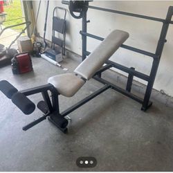 Weight Bench (weights Included) also comes with 35 Lb dumbbells 