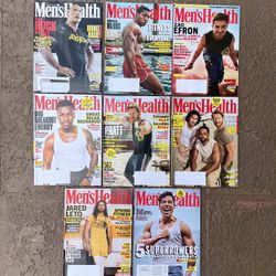 8 Brand new Men’s Health magazines