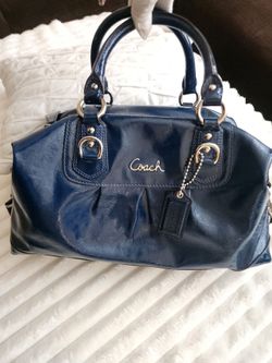 Coach bag blue navy