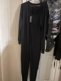 Black Thermal Union Suit