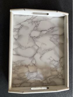 Wood serving tray
