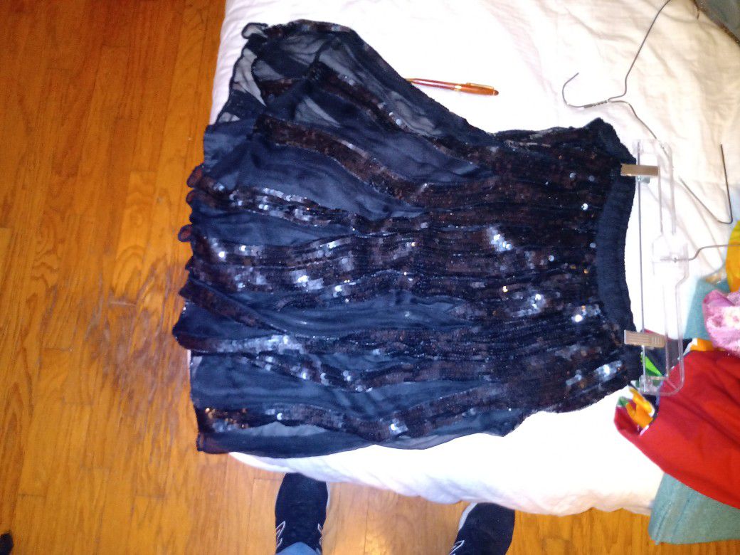 Vintage Long Black Skirt Perfect Condition 