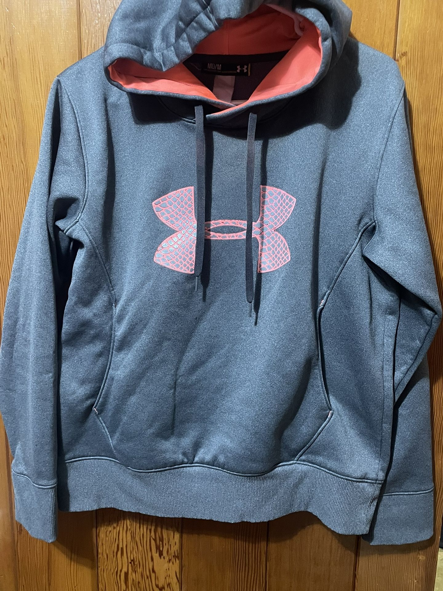 Womens Size Med Grey Under Armour Hoodie!