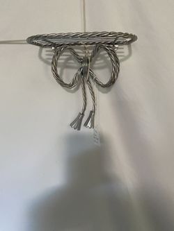 Small Vintage MCM Wire Bow Shelf