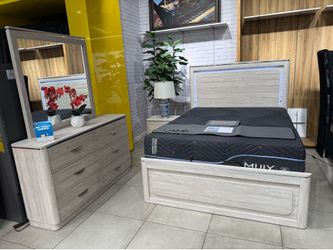4pc Queen Bedroom Set 🔥 Take it home with only $50 down