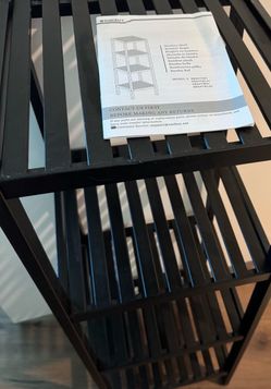 Bamboo bathroom shelf