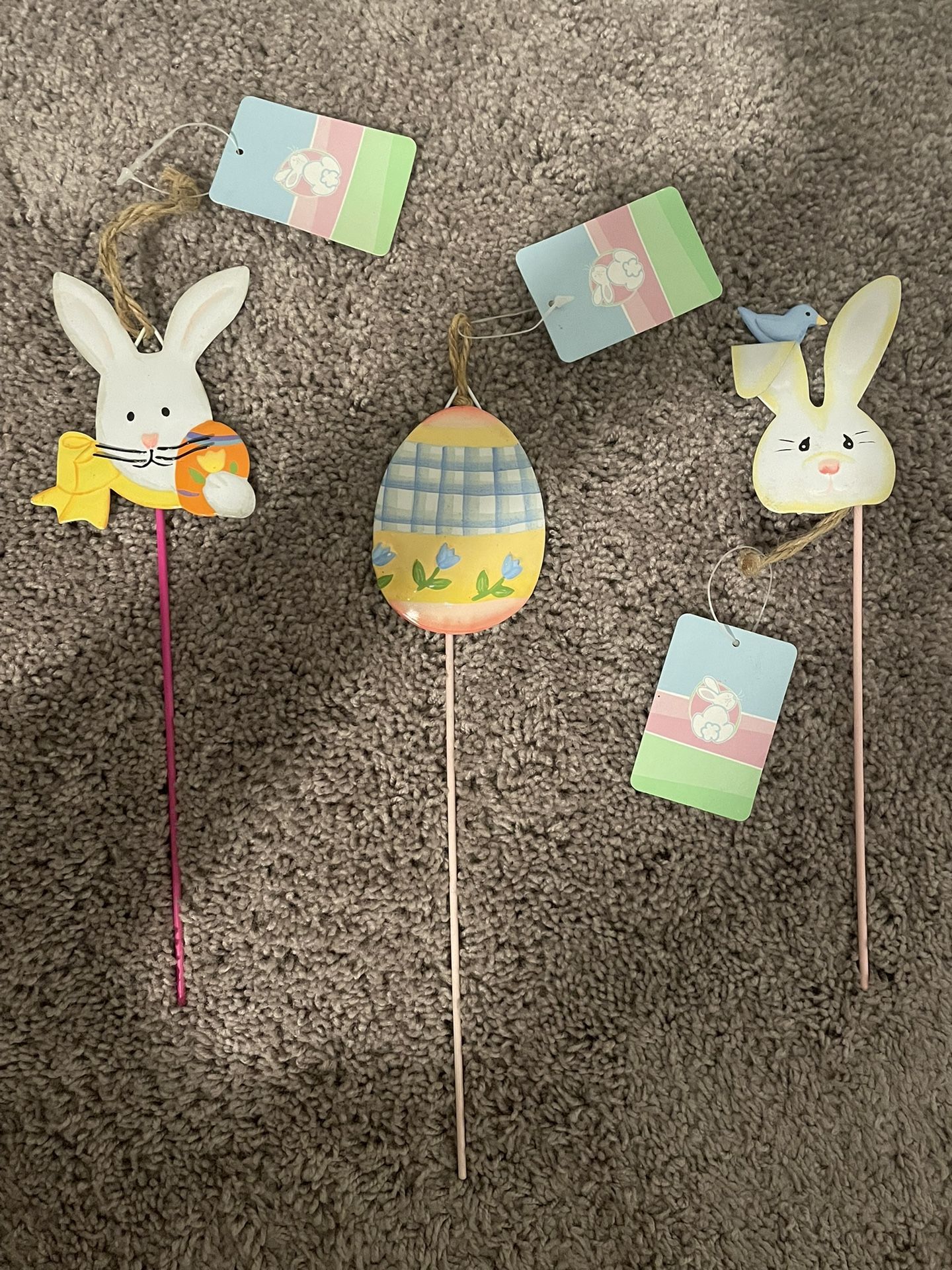 3 NEW WITH TAG 12” Easter Picks (READ DESCRIPTION )