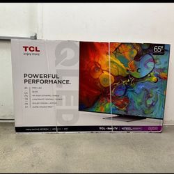 65” TCL Smart 4k Qled Hdr Tv 