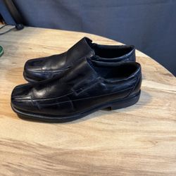 JF FERRAR DASH Men's Square Toe Black Dress Shoe Size 12 M F18767