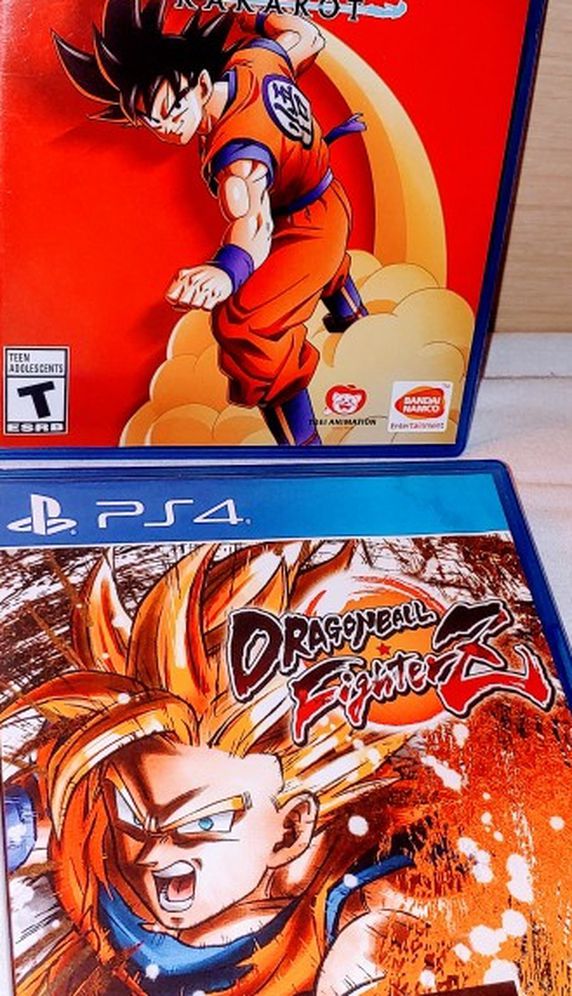 PS4 DRAGONBALL Z GAMES BOTH GAMES FOR 30$ FIRM