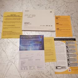 SONY PlayStation 2 PS2 Instruction Manual and incerts  For Console  SCPH-75001
