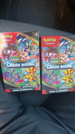 2 Pokemon Mega Evolution Chaos Rising Booster Bundle