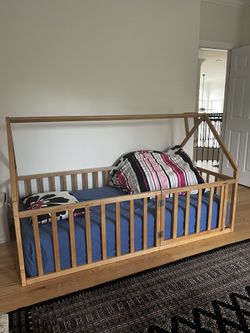 Wooden Floor Bed