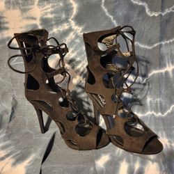 Black Gladiator Heels Size 9