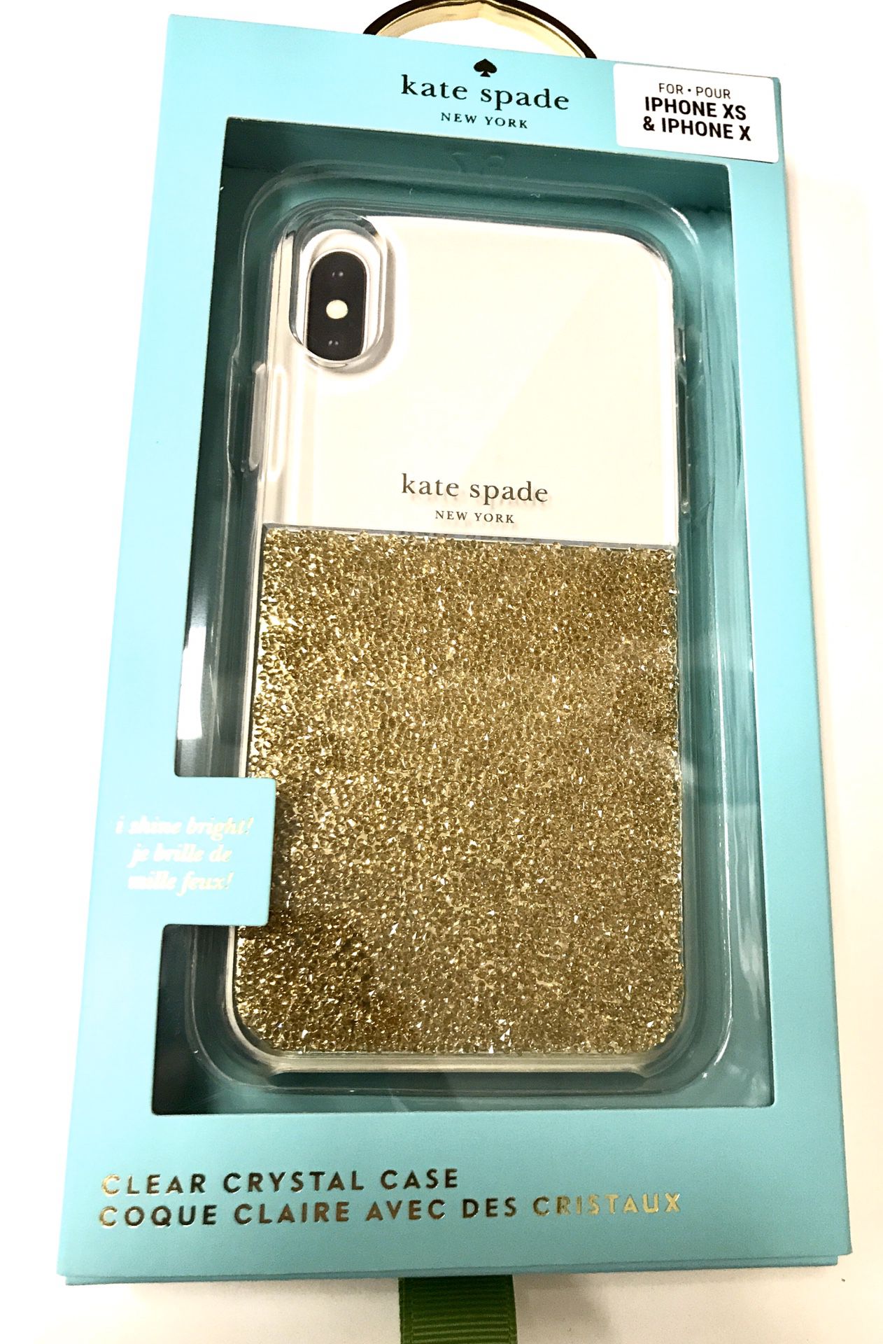 Kate Spade iPhone XS X Case Clear Crystal