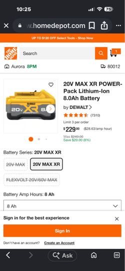 DeWalt power pack battery brand new