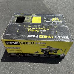 RYOBI ONE+ HP 18V Brushless Cordless 8-1/4 in. Compact Table Saw Kit 