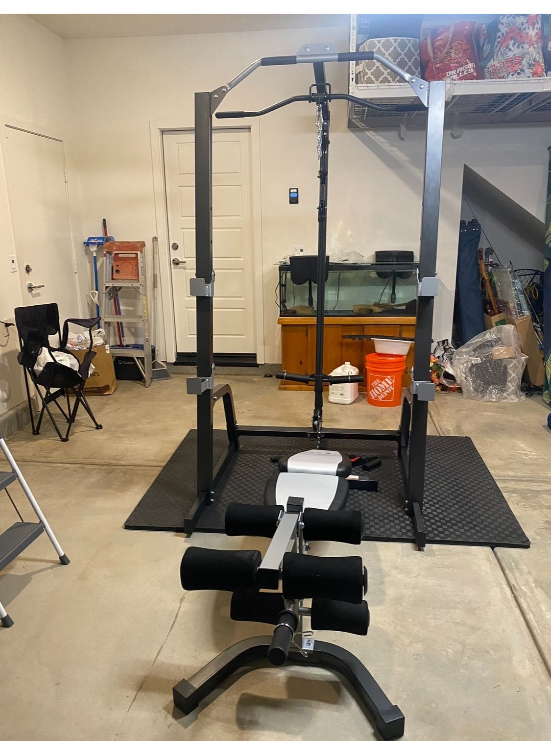 Full Gym Sets with dumbbell rack and a few dumbbells