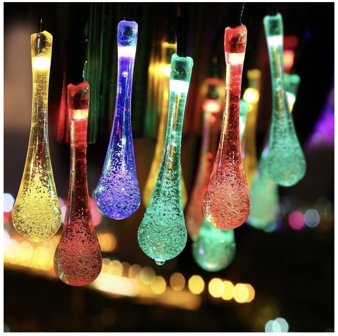 Outdoor string lights 13 ft 30 colorful