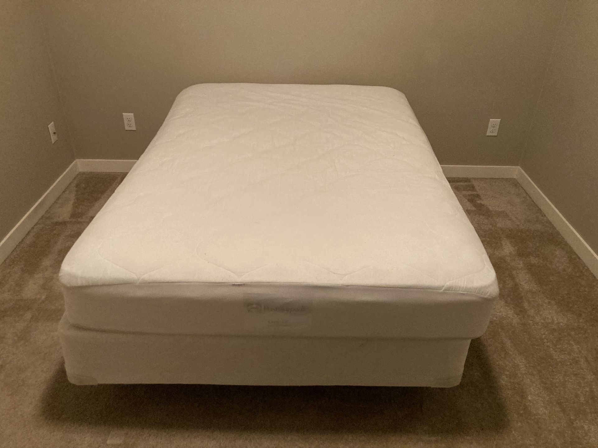 Full Size Bed . Mattress, Box Spring And Frame