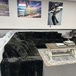 Black Sofa Sectional 