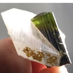 46 Carats Beautiful Tourmaline with Quartz Crystals Specimens Minerals from Pakistan 