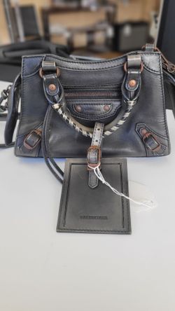 Balenciaga City Bag Mini Black Leather