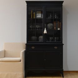 Antique Black Cabinet 
