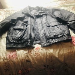 David Taylor XL Men’s Leather Jacket Good Condition