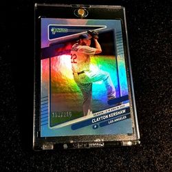 Clayton Kershaw 2021 Donruss Refractor Numbered /216 LOS ANGELES DODGERS MLB 