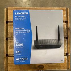 NEW! LINKSYS Max-Stream Dual-Band Mesh WiFi 5 Router