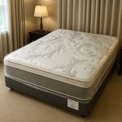 Queen Size Pillow Top Mattress – 14” Thick | ✨ Brand New from Factory | Excellent Comfort | Also in Twin, Full & King | 🚚 Same-Day Delivery