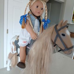 Our Generation beautiful  horse with doll