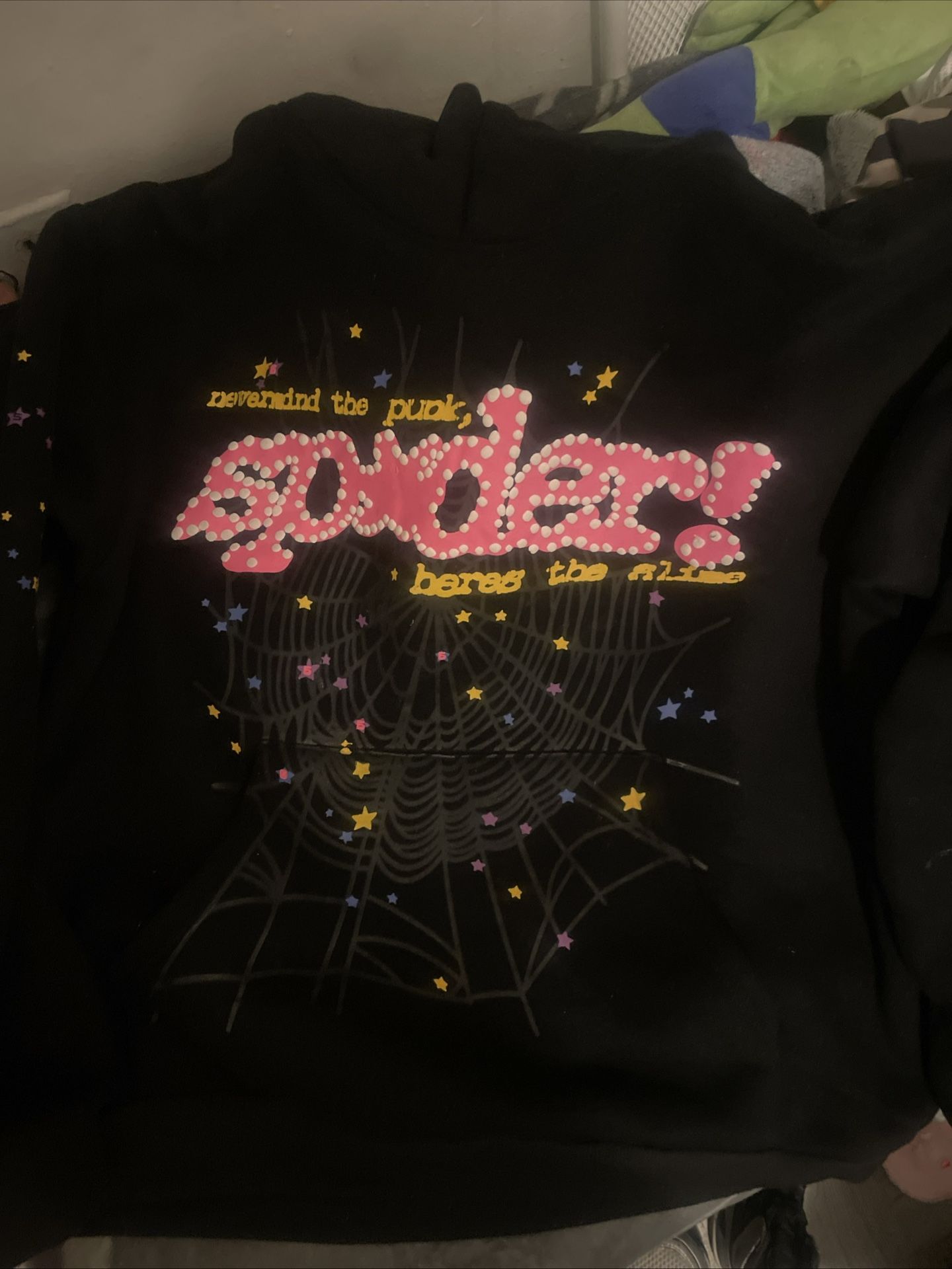 Black Sp5der Hoodie V2
