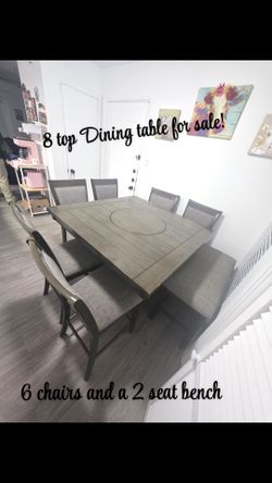 Dining table for 8
