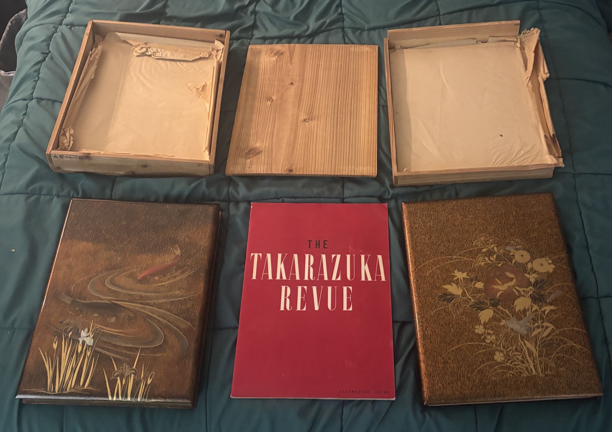 Vintage Japanese Accordion Style Photo Albums Or Writing Book? WWII Kyoto, Japan