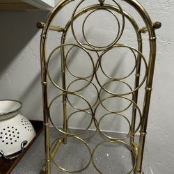 MCM Gold Wine Rack